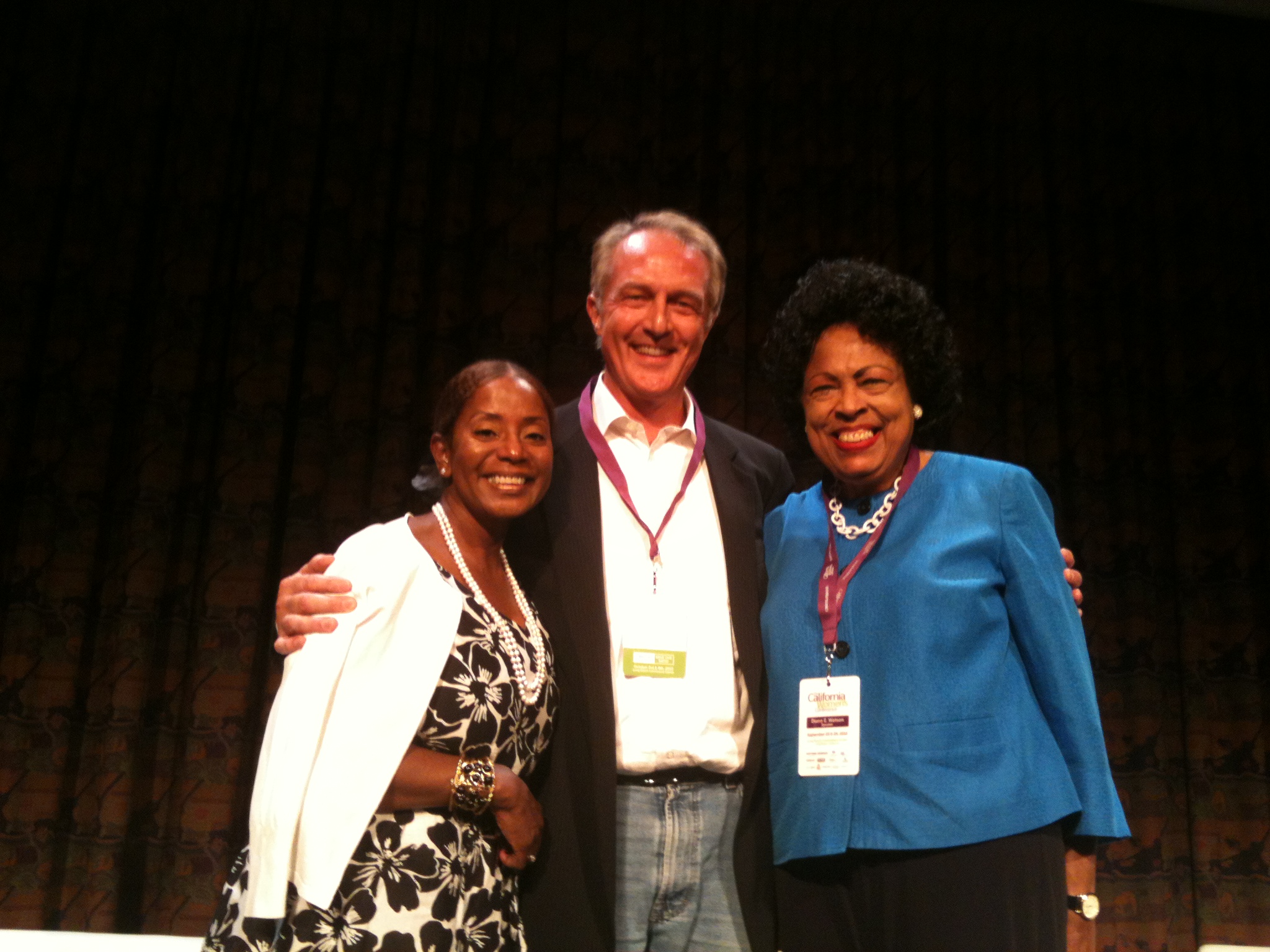 Donzaleigh Abernathy, Dar Dixon & Congresswoman Diane Watson. California Women's Conference, Long Beach, CA Sept. 2012