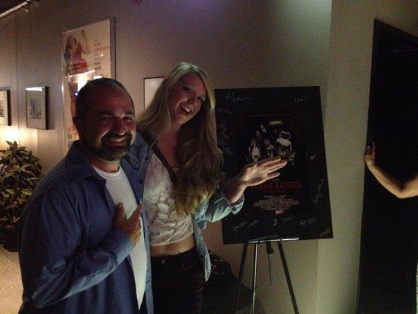 With Alexis Cunningham at Flesh Eaters: A love story premier.