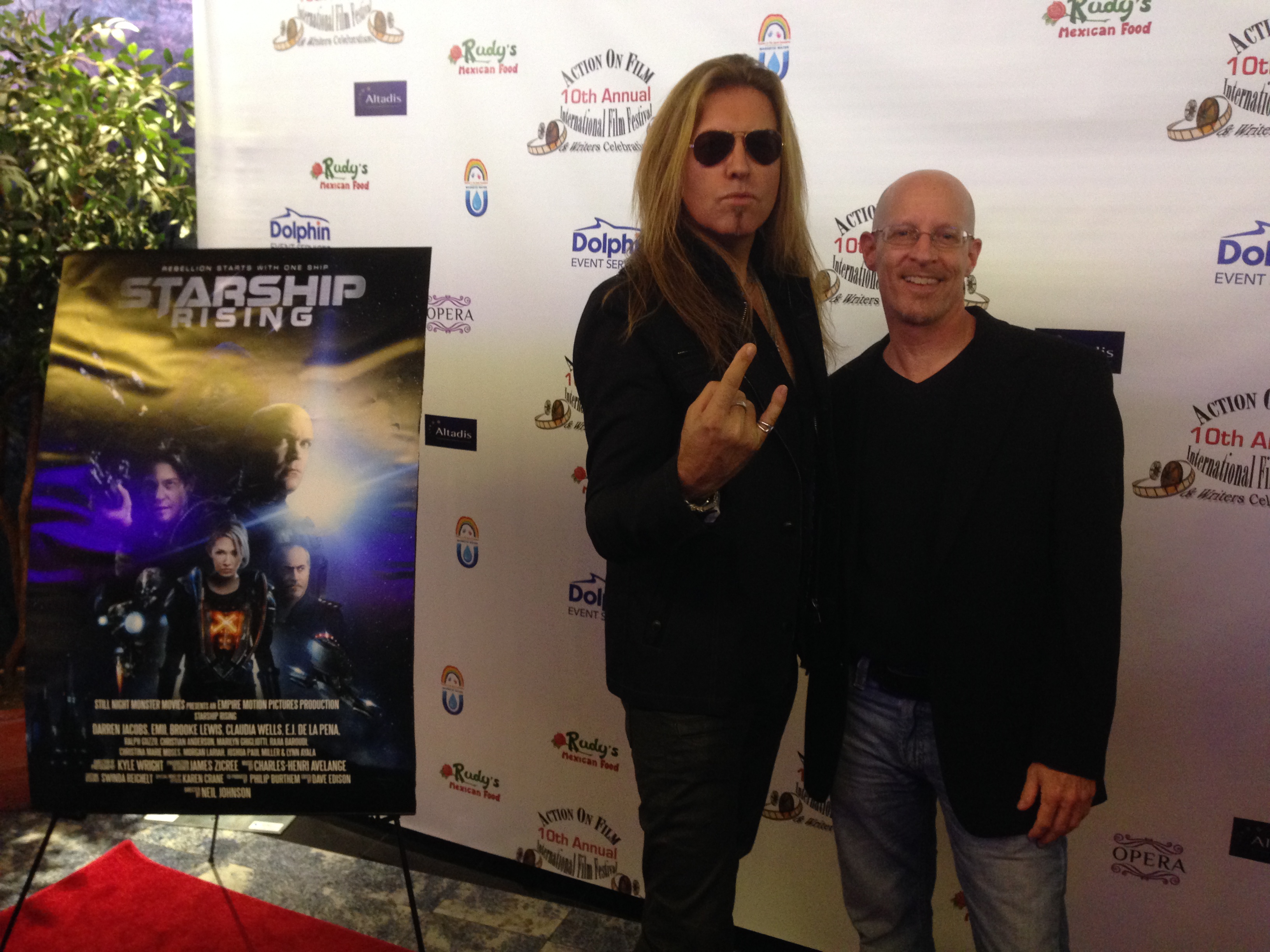 Neil Johnson at the premiere of Starship: Rising