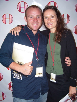 Stephanie Albrycht & Robert Gustafson at Hermosa Shorts Film Festival