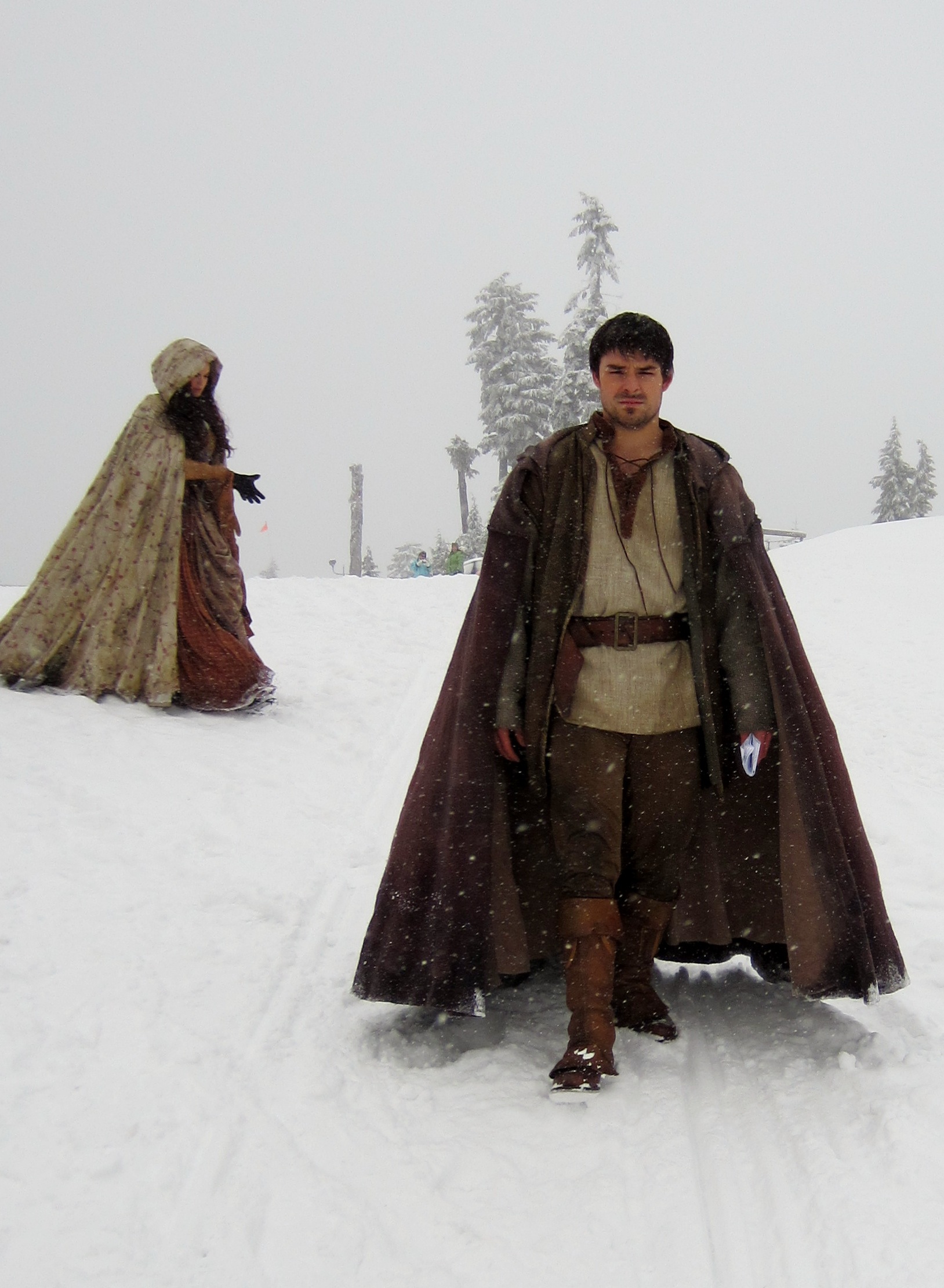Jesse Hutch on the set of Once Upon A Time