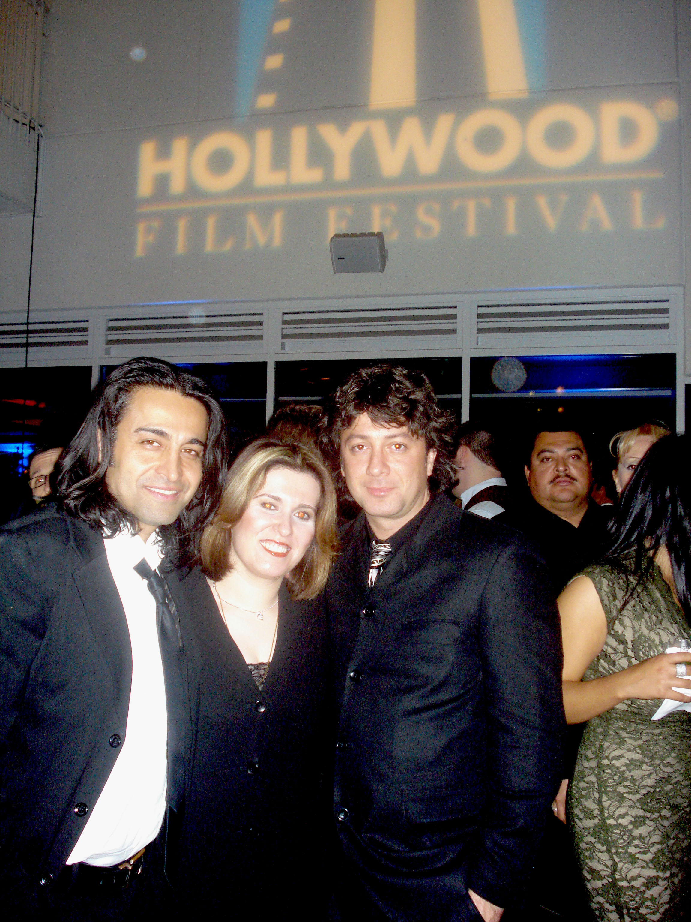 Hollywood Film Festival, Farnaz Samiinia, Farshid Amin, and Nicholas Guilak - 2008.