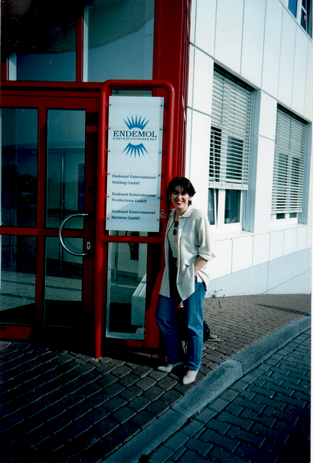 Farnaz Samiinia working for Endemol Entertainment in Germany, Cologne - 1993.