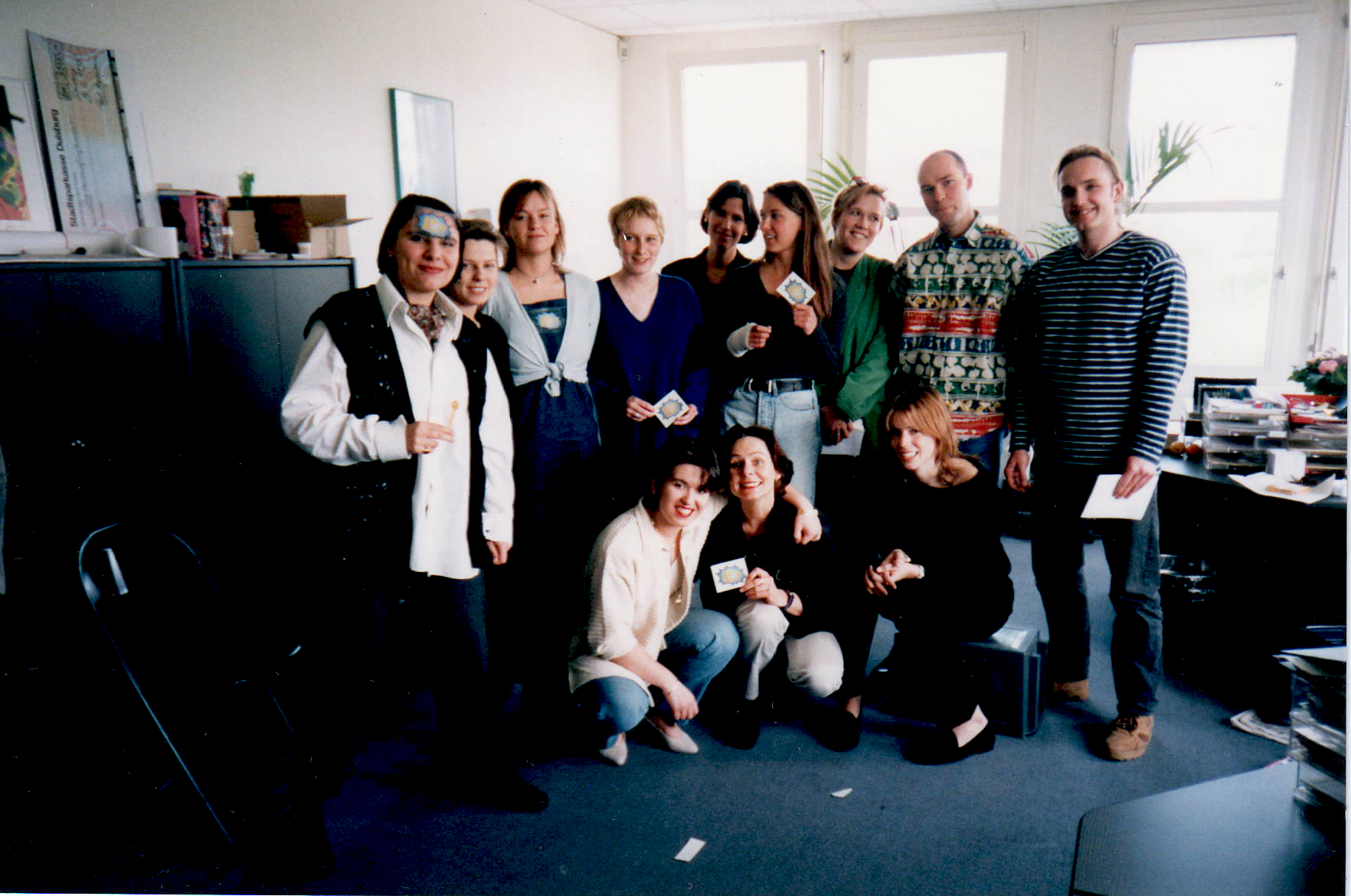 Farnaz Samiinia and Co-workers at Endemol Enterainment - 1993.