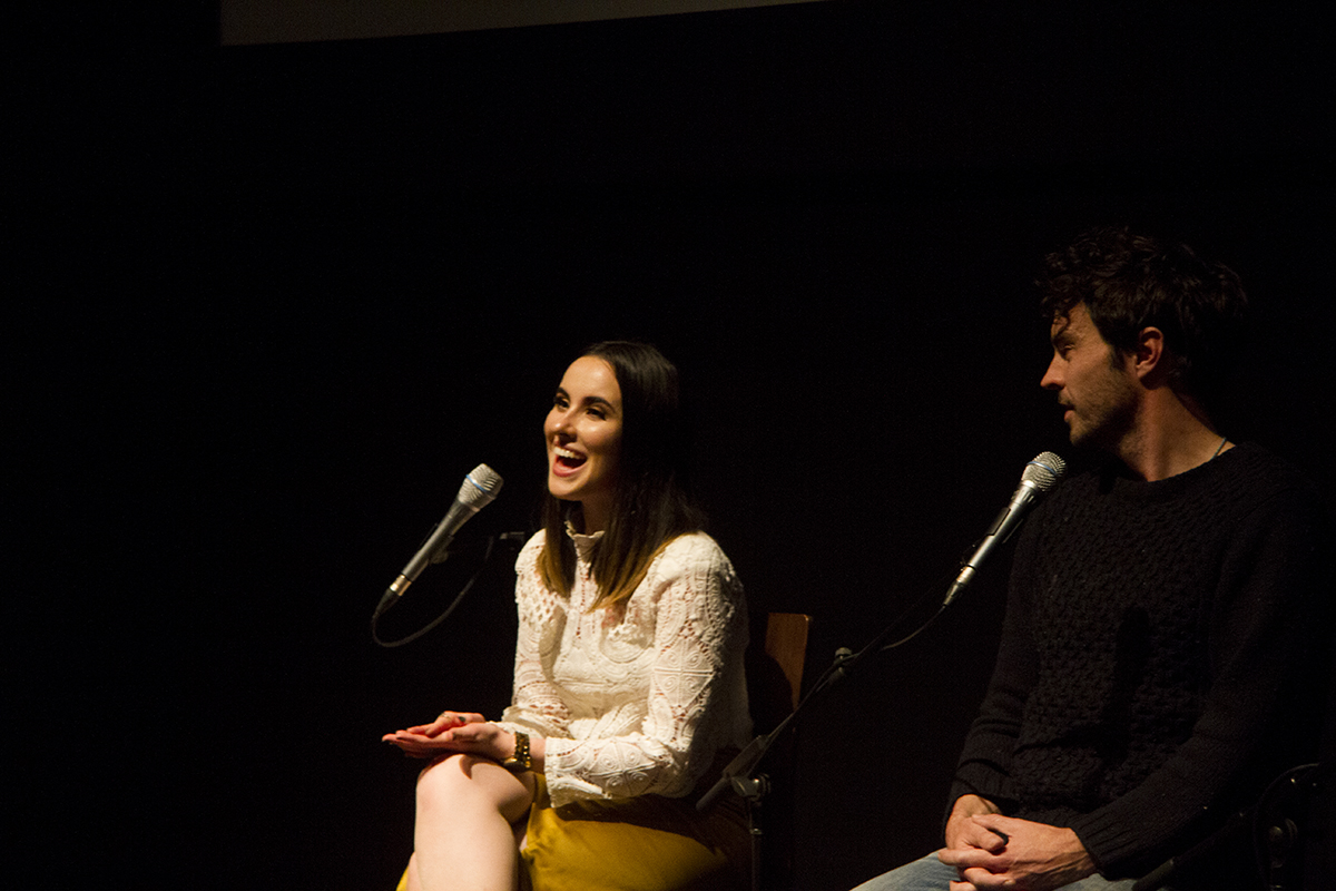 Genevieve speaking on the 'meet filmmakers' panel at the Human Rights Arts and Film Festival in Melbourne.