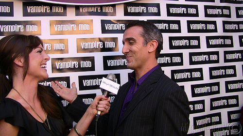 Mingle Media TV Red Carpet with Tiffany Schroer. Vampire Mob Premiere