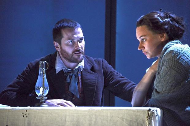 Kieran Bew (Laurent) & Pippa Nixon (Therese) in Therese Raquin at Theatre Royal Bath 2014