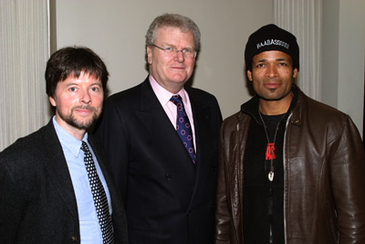 Mario Van Peebles, Ken Burns and Howard Stringer at event of How to Get the Man's Foot Outta Your Ass (2003)