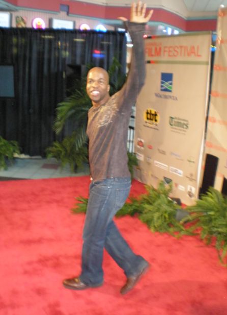 Producer and Lead actor Andre Gordon on the red carpet of The Chronicles Of Curtis Tucker