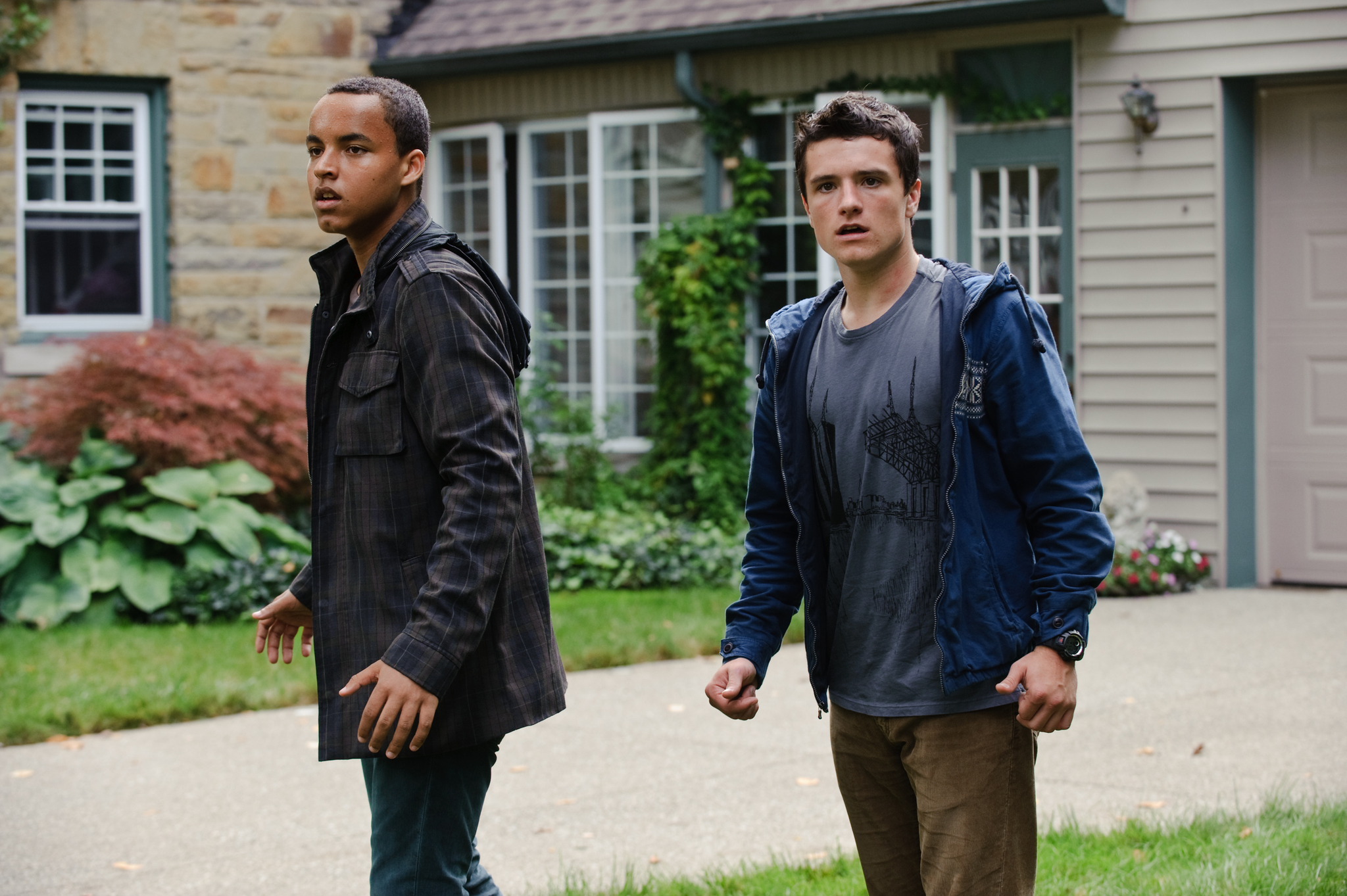 Still of Josh Hutcherson and Connor Cruise in Red Dawn (2012)