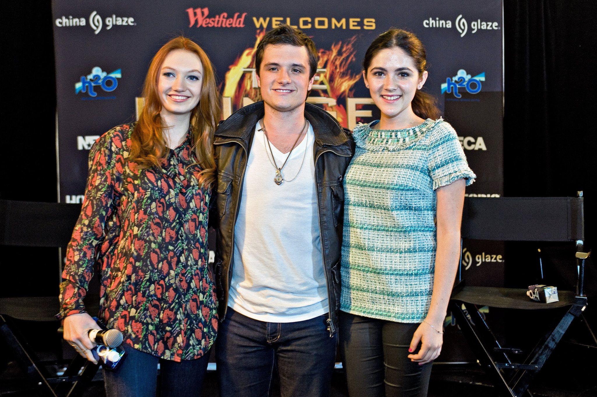 Josh Hutcherson, Isabelle Fuhrman and Jacqueline Emerson at event of Bado zaidynes (2012)