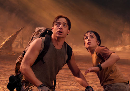 Still of Brendan Fraser and Josh Hutcherson in Journey to the Center of the Earth (2008)