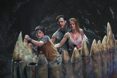 Still of Brendan Fraser, Josh Hutcherson and Anita Briem in Journey to the Center of the Earth (2008)