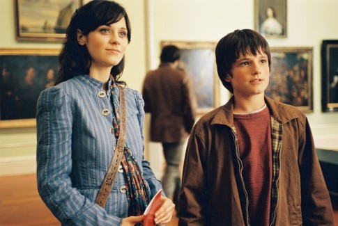 Still of Zooey Deschanel and Josh Hutcherson in Bridge to Terabithia (2007)