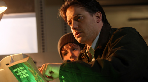 Still of Brendan Fraser and Josh Hutcherson in Journey to the Center of the Earth (2008)