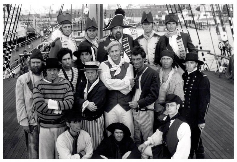 Billy Budd cast on the Balclutha Hyde Street Pier, San Francisco