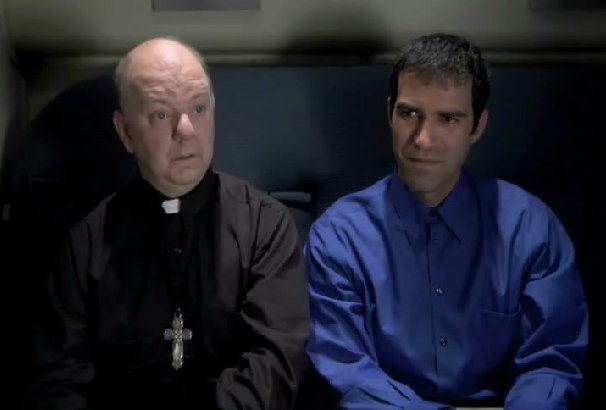 Father Quinn in 'The Confessional' (with Peter Quartaroli)