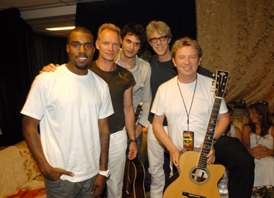 Sting, Stewart Copeland, Andy Summers, John Mayer and Kanye West