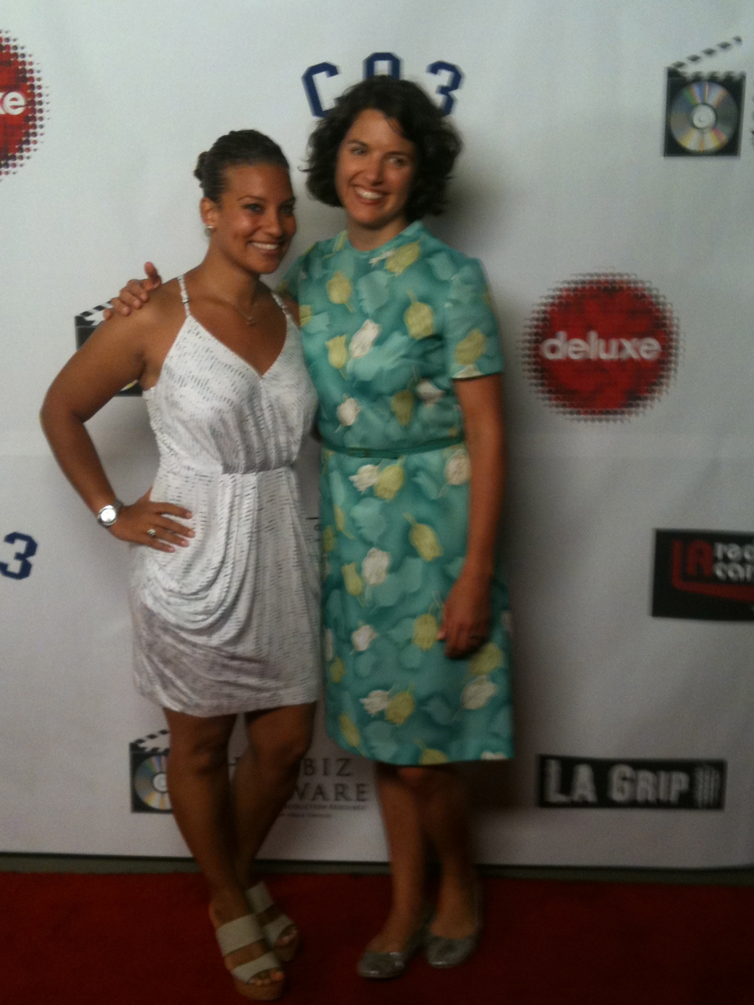 Tara Gadomski and Eljon Wardally at Hollyshorts Film Festival