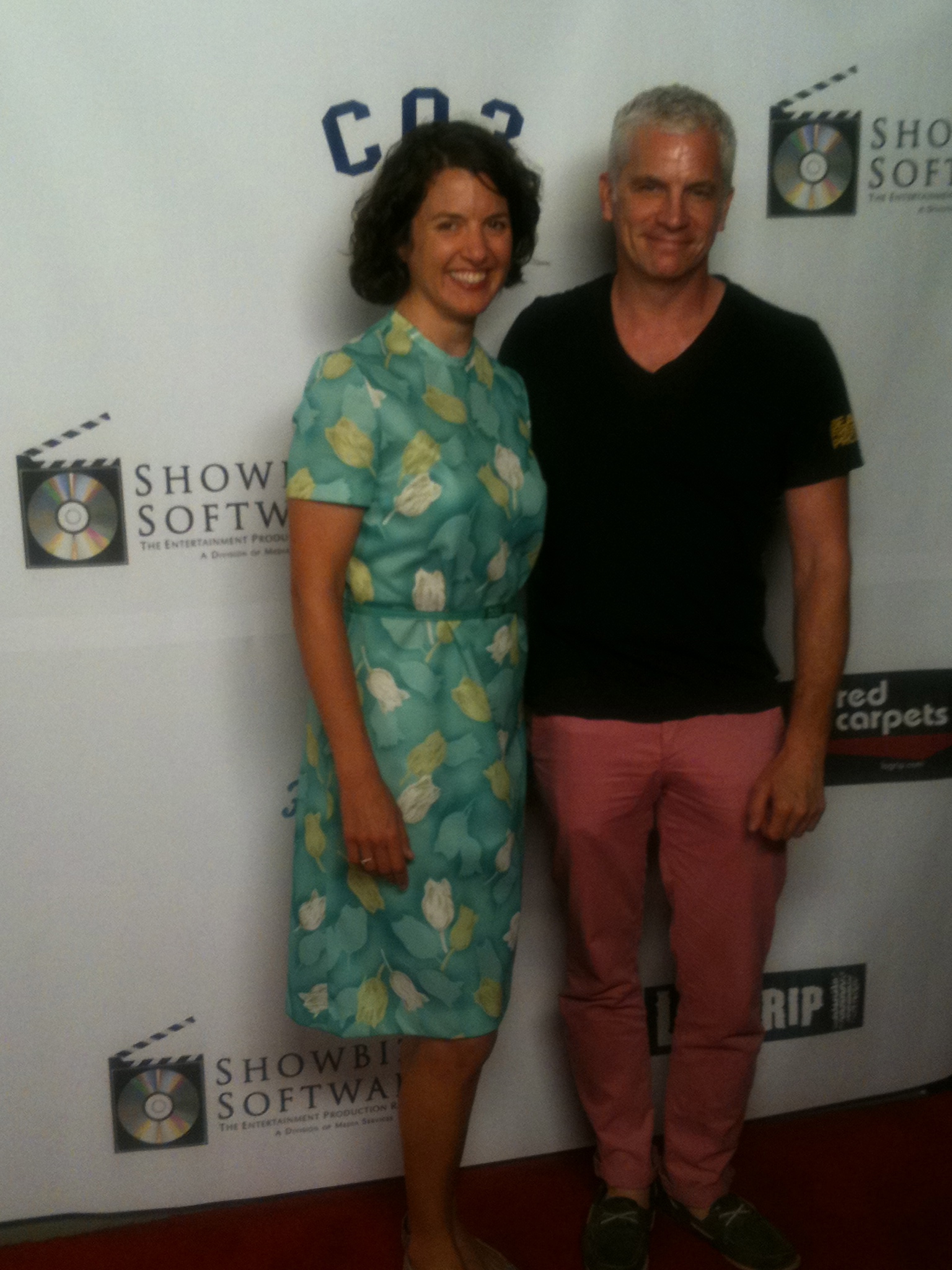 Tara Gadomski and Bernard Burlew at Hollyshorts Film Festival