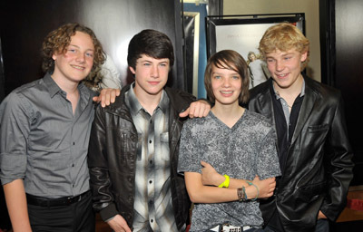 Jimmy 'Jax' Pinchak, Dylan Minnette, Kodi Smit-McPhee and Nicolai Dorian at event of Let Me In (2010)