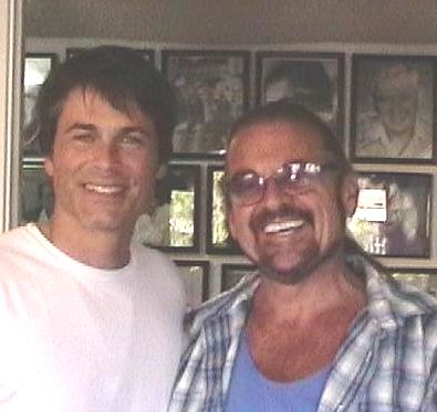 with Rob Lowe after a VO sesion