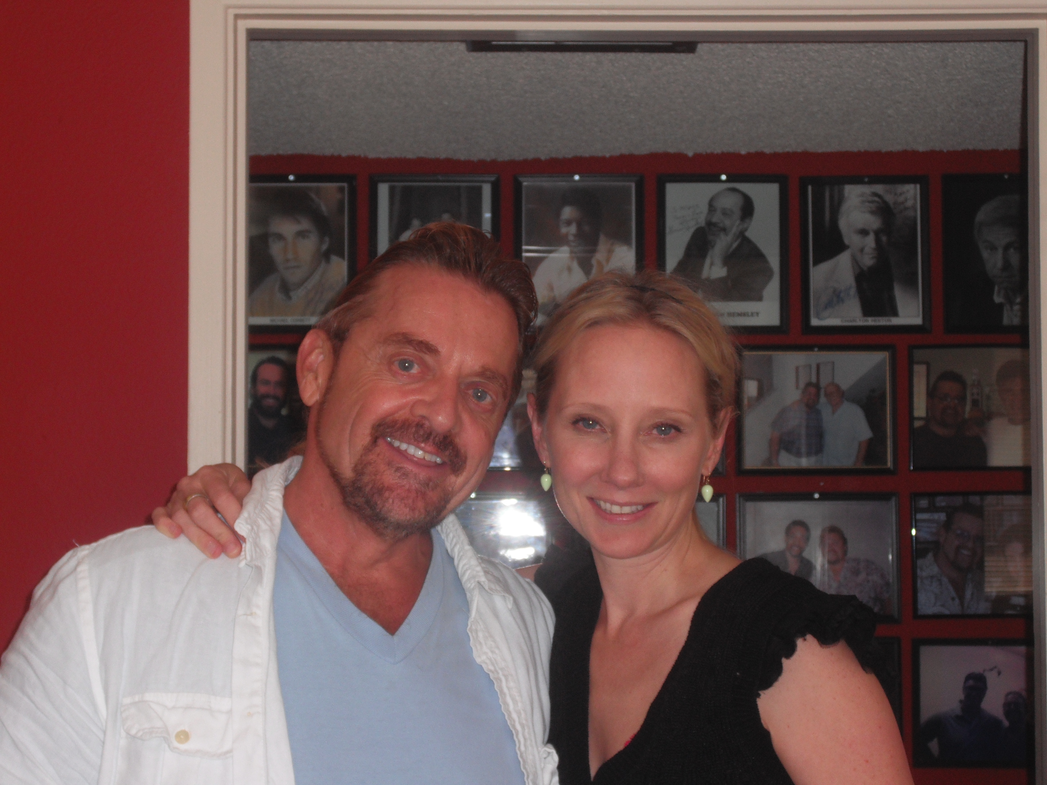 Marc with the lovely Ann Heche after a VO session