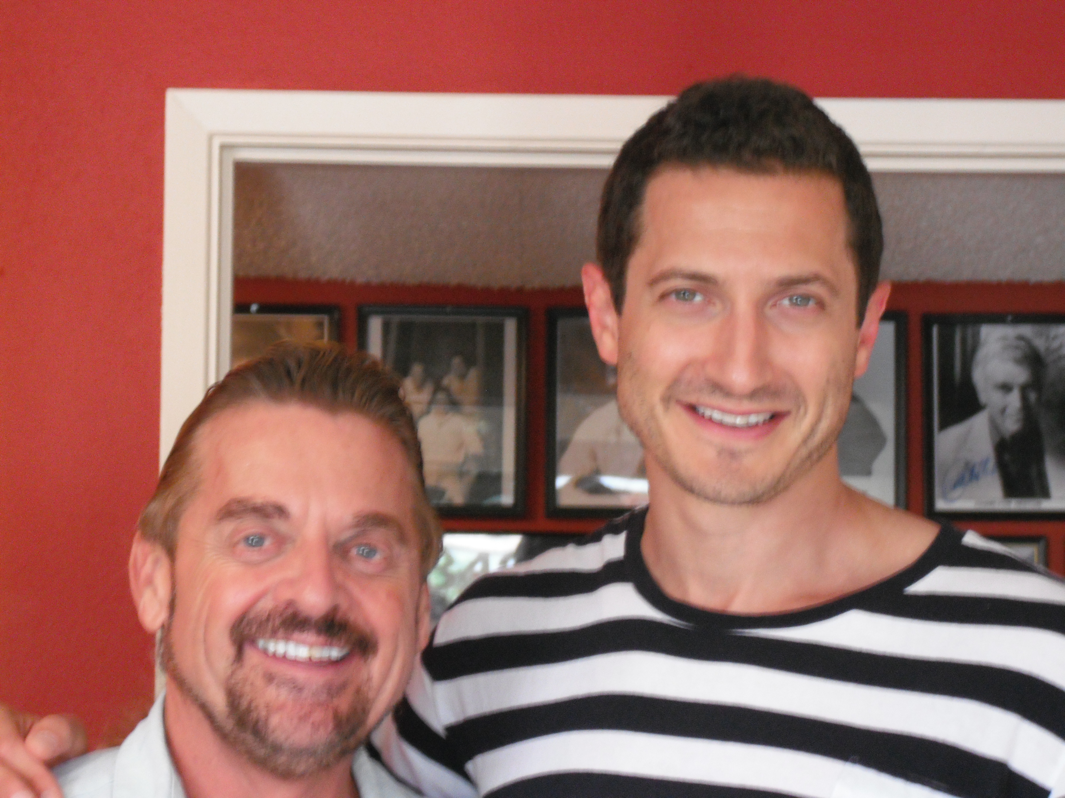 Sasha Roiz ( Day After Tomorrow, Caprica )recording his voice over demo with Marc in Burbank!