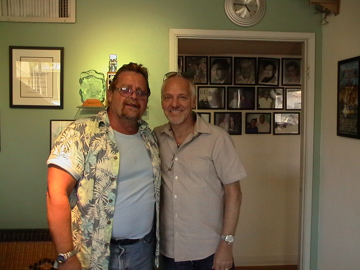 Rock God Peter Frampton between sessions with Marc.