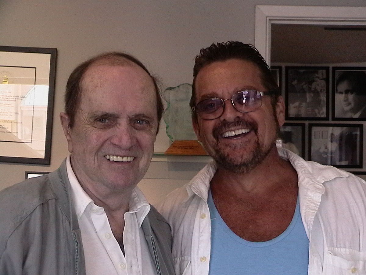 The venerable Bob Newhart with Marc during the ADR session for TNT's 