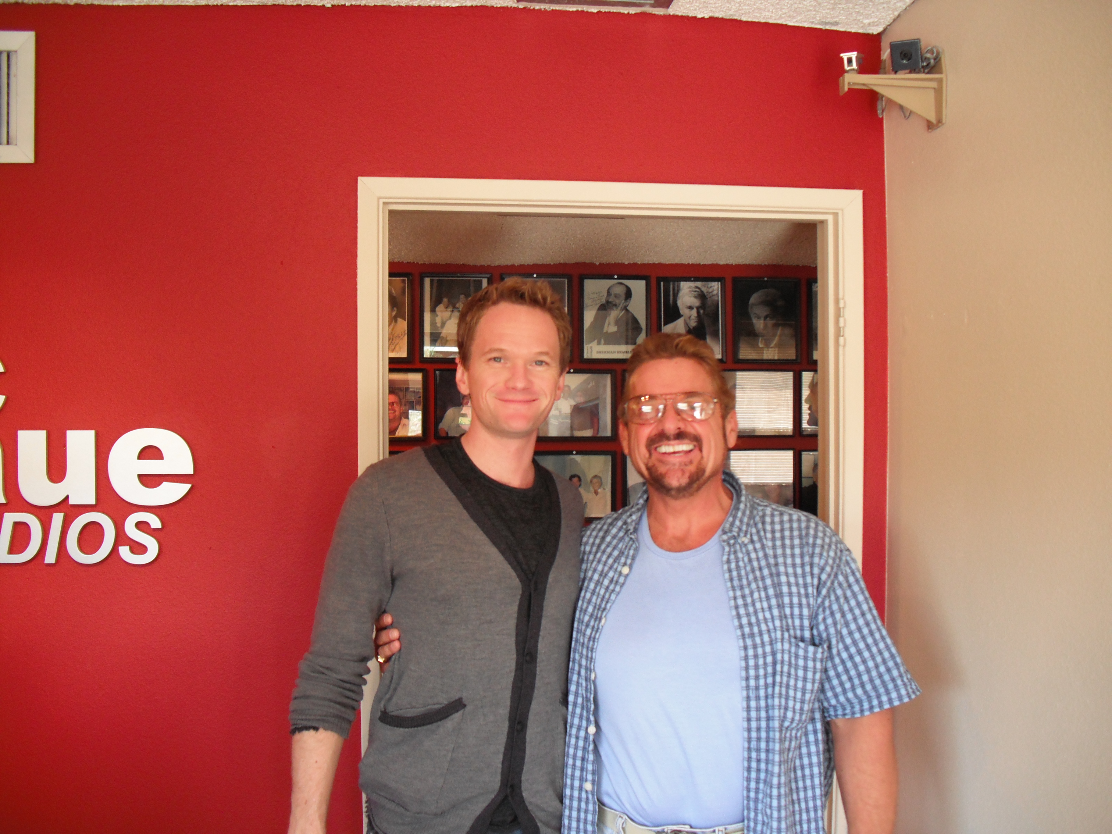 Neil Patrick Harris with Marc at our Burbank voice over studios