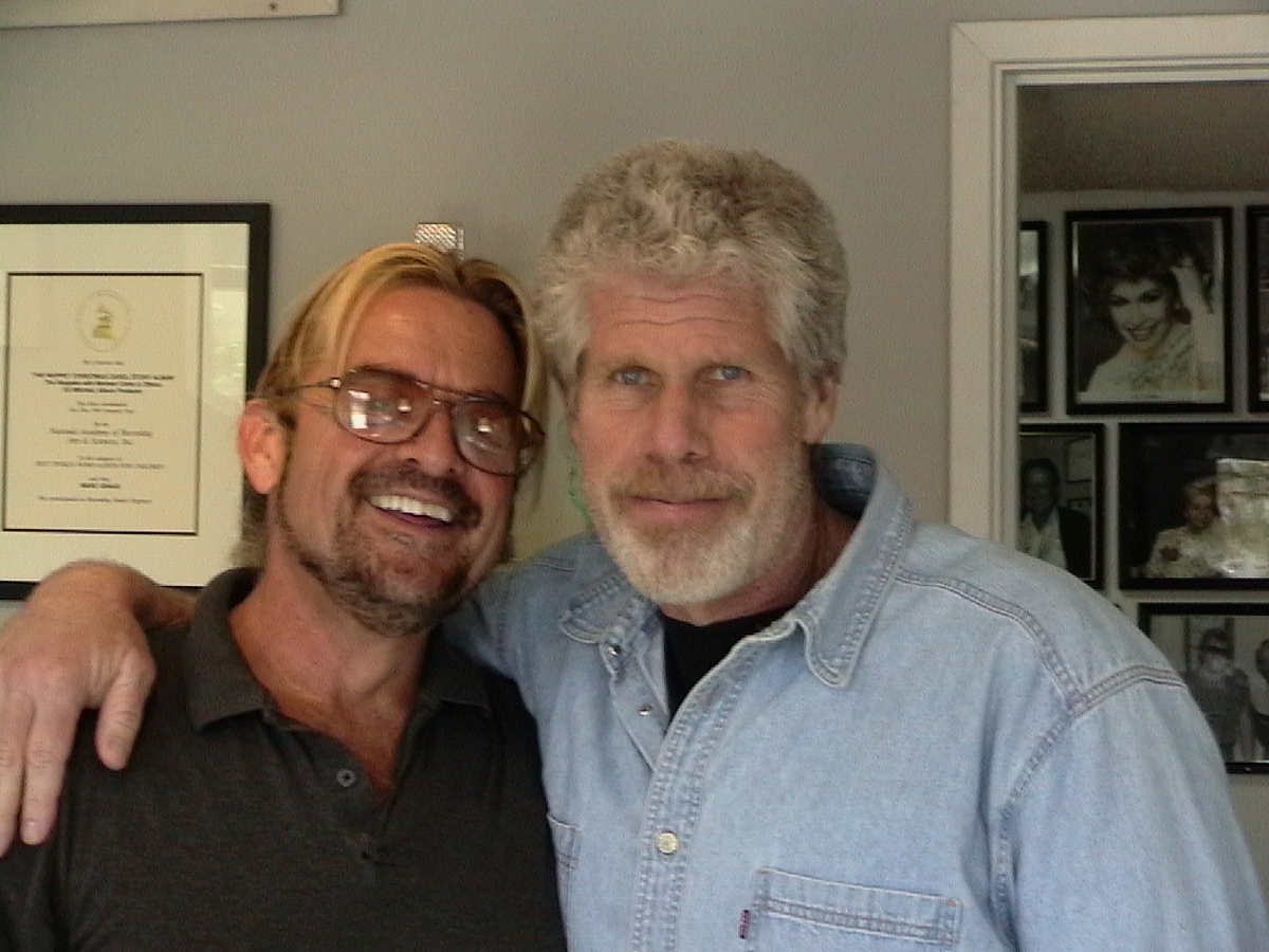 Ron Pearlman with Marc at the Legendary Marc Graue Voice Over Studios in Burbank.