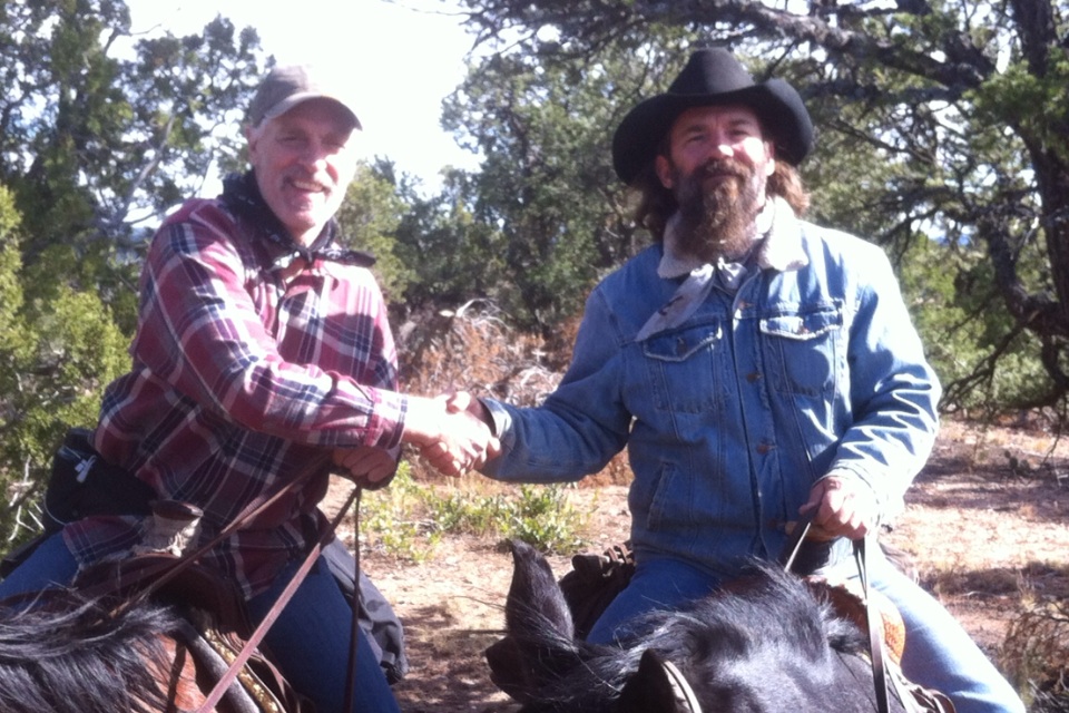 Riding on the Mesa with Keith Carradine working on 