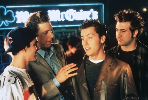 Still of Lance Bass, Joey Fatone and Justin Timberlake in On the Line (2001)