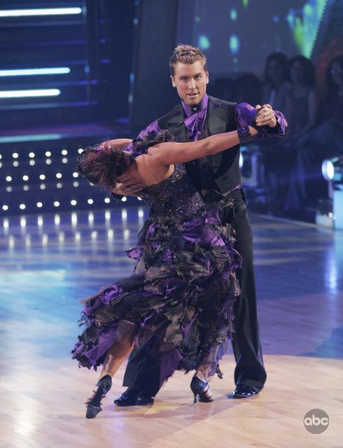 Lance Bass and Lacey Schwimmer in Dancing with the Stars (2005)