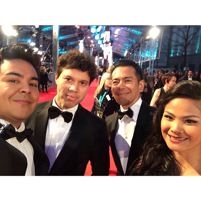 2014 BAFTA Awards with the cast of Metro Manila