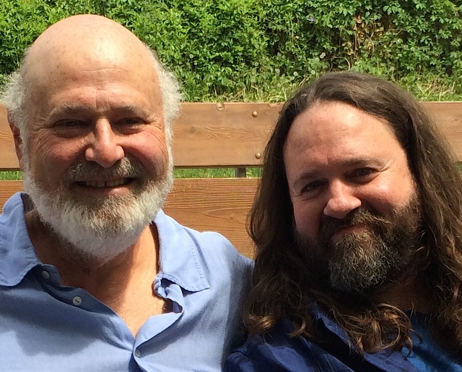 Rob Reiner and Christopher Robin Miller on the set of BEING CHARLIE