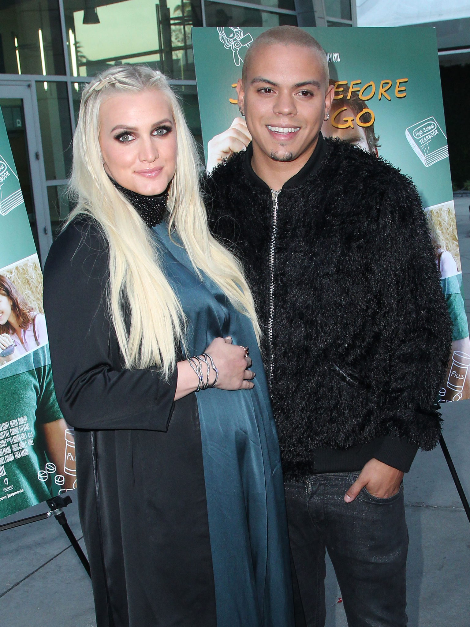Ashlee Simpson and Evan Ross at event of Just Before I Go (2014)