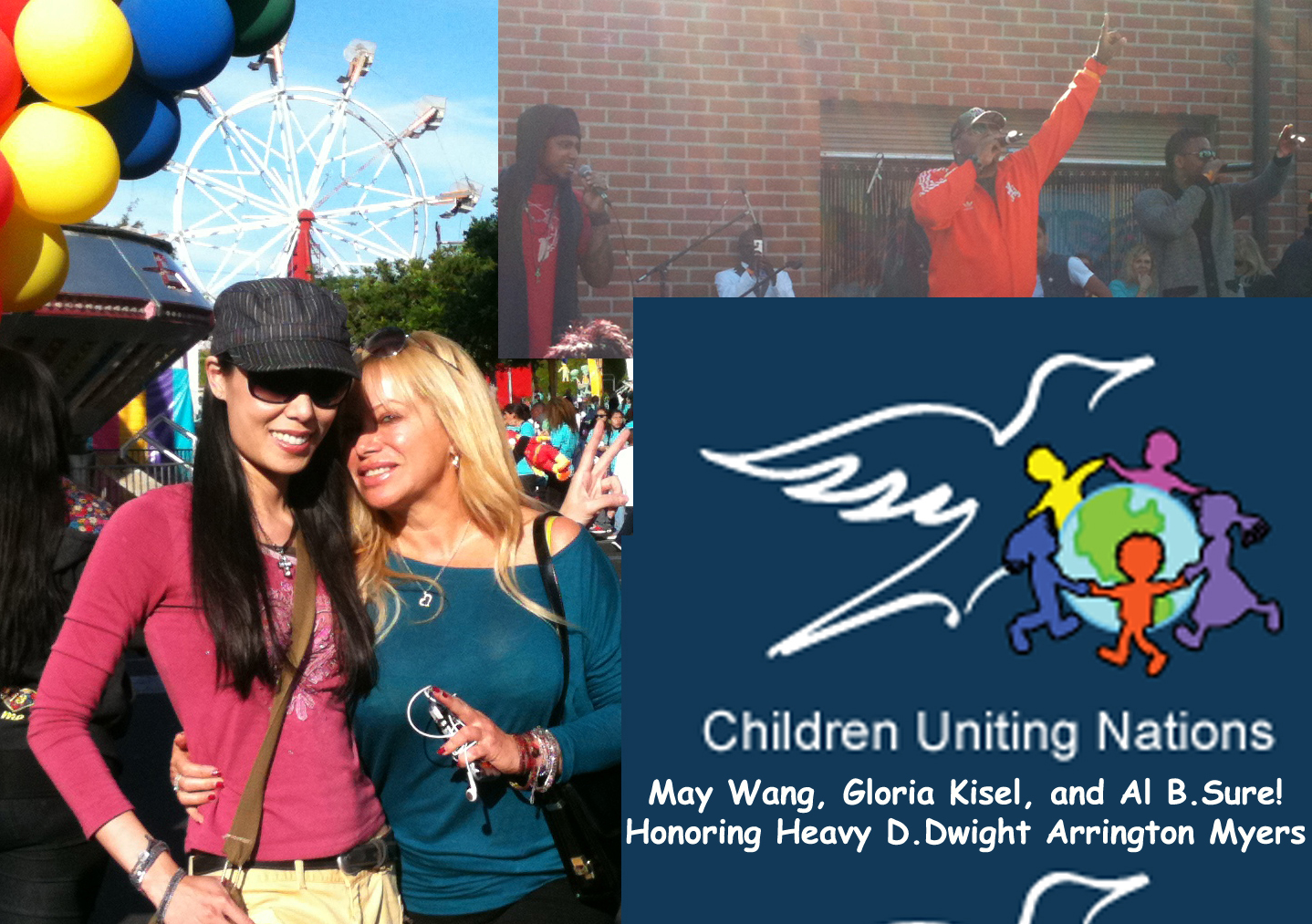May Wang, Gloria Kisel, and Al B Sure at Children Uniting Nations