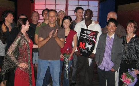 May Wang with the cast of M. Butterfly, David Henry Hwang's Tony and Drama Desk Award winning play