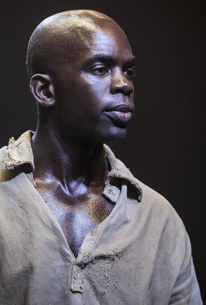 Jimmy Akingbola in The Island at The Young Vic Theatre. 2013.