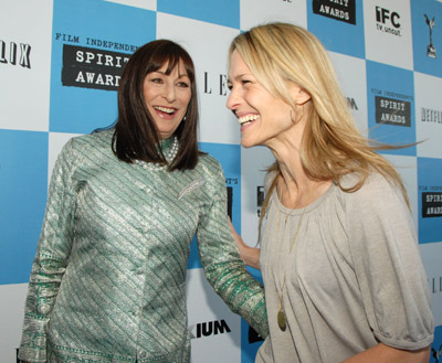 Robin Wright and Anjelica Huston