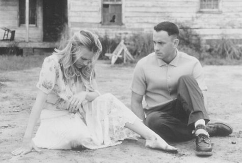 Still of Tom Hanks and Robin Wright in Forestas Gampas (1994)