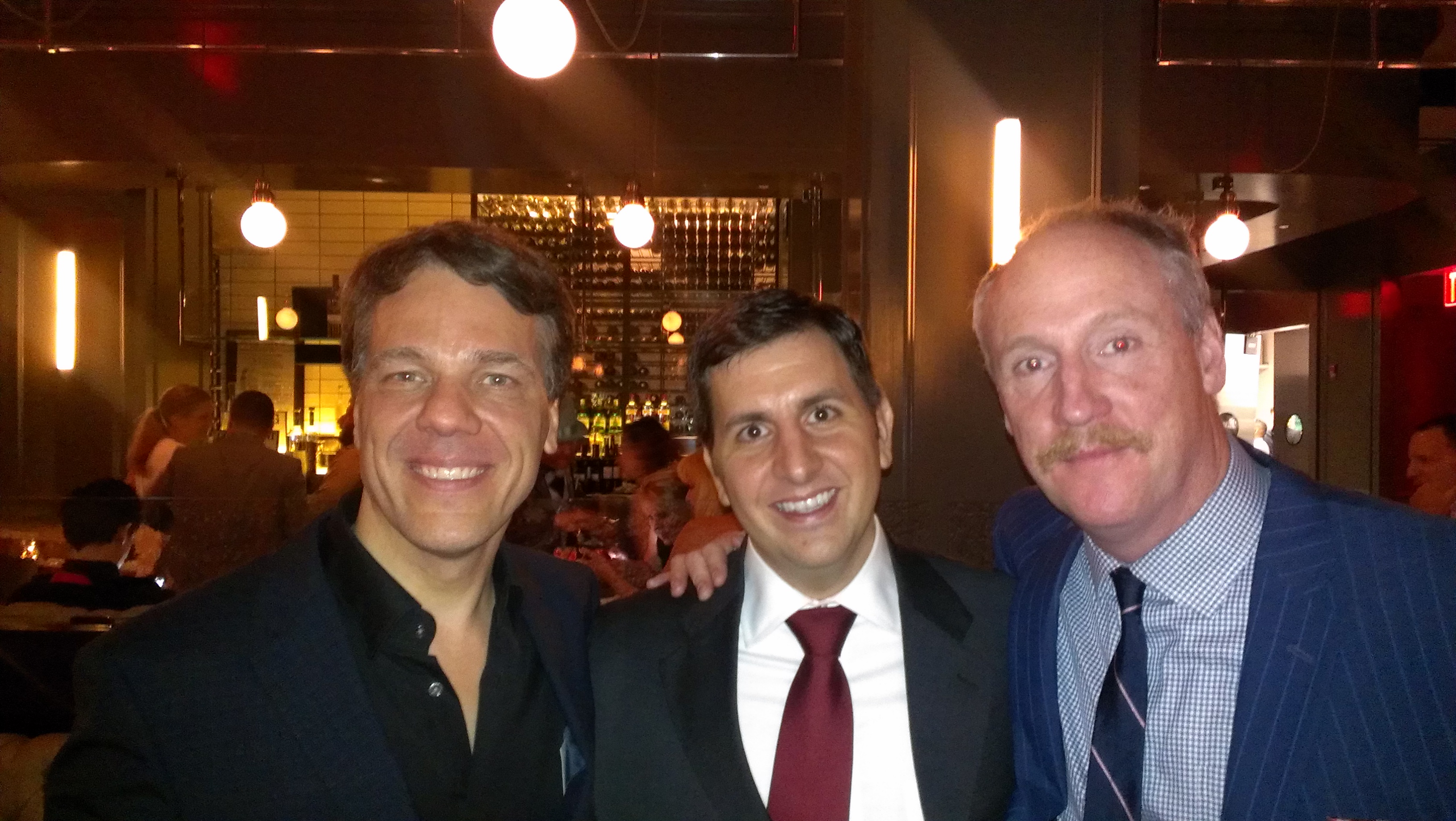 Ken Cole with Steven Quale and Matt Walsh at premiere of Into The Storm (2014)