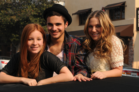 Stacey Farber, Adamo Ruggiero, and Lauren Collins in 