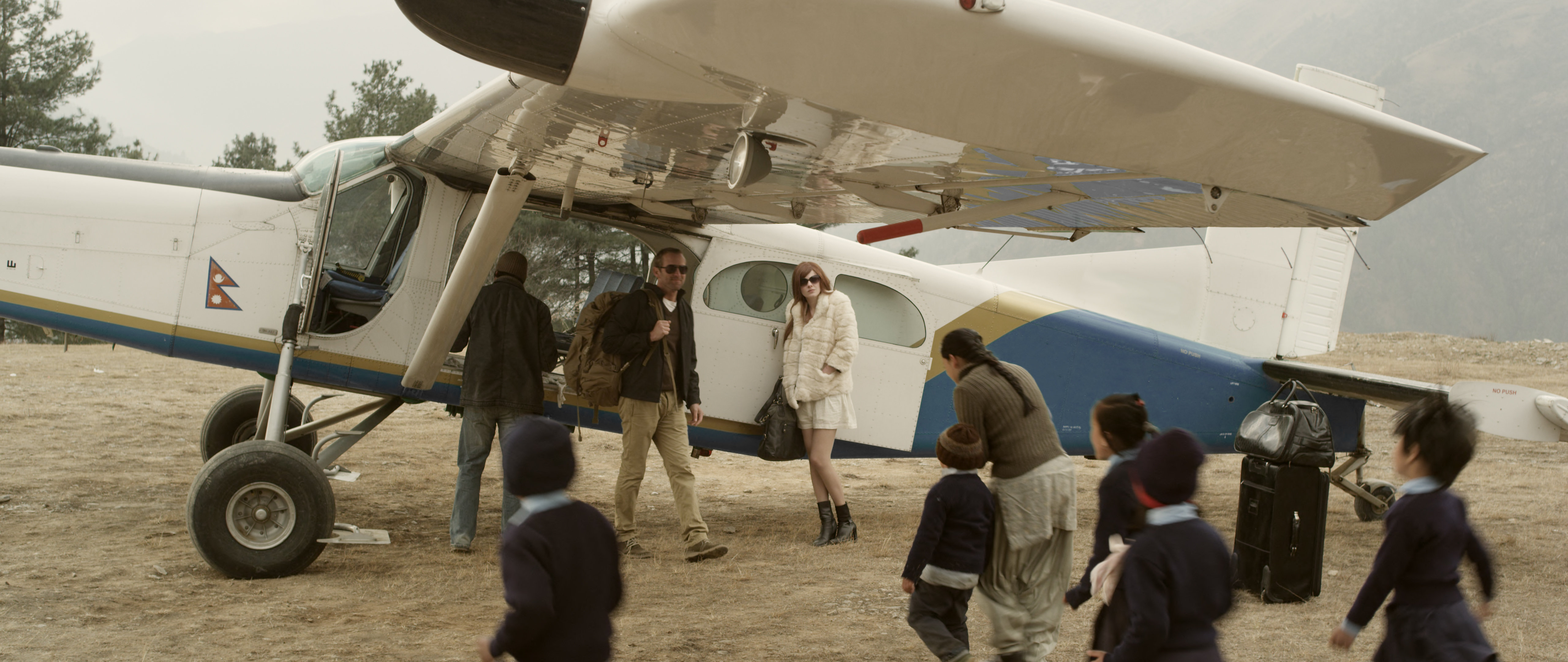 Rachel Hurd-Wood, Gunner Wright and Suesha Rana in Highway to Dhampus (2014)