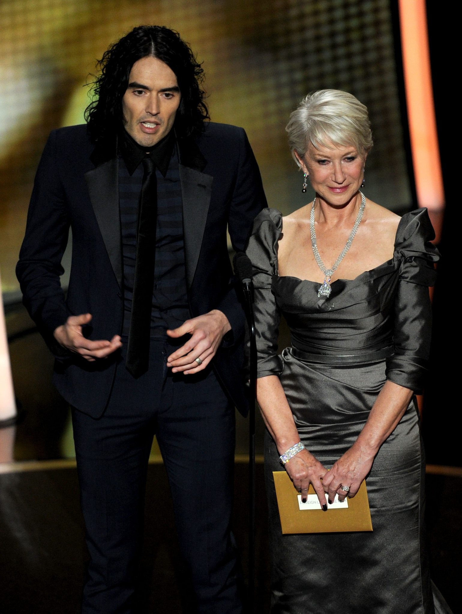 Helen Mirren and Russell Brand