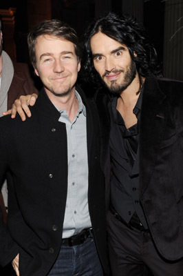 Edward Norton and Russell Brand