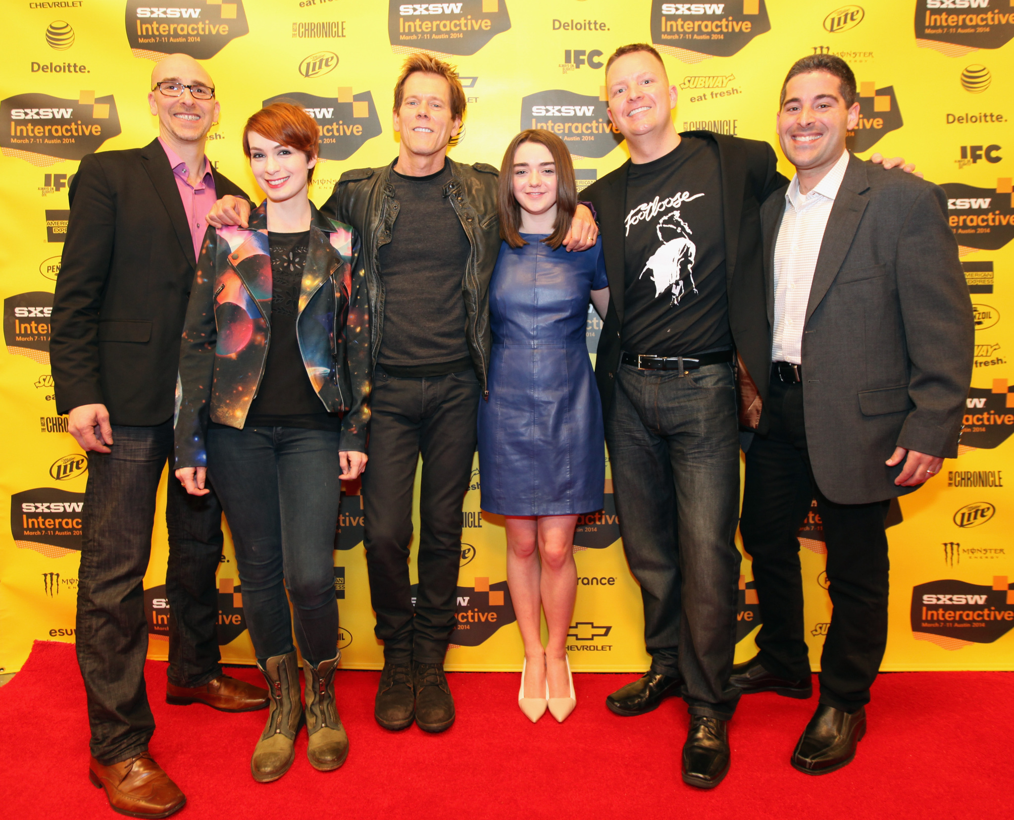 Kevin Bacon, Dan McCabe, Felicia Day, Maisie Williams and Lance Ulanoff