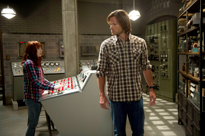 Still of Jared Padalecki and Felicia Day in Supernatural (2005)